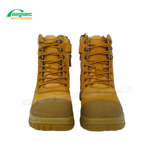 أحذية السلامة الصناعية الثقيلة مقاومة للزيت من AEGISEC ، أحذية السلامة برباط ، أحذية السلامة في البناء مع سحاب جانبي - Product Image 2
