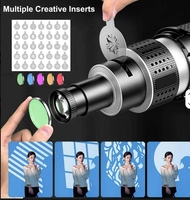 Bowens Mount Flash Snoot Lentille Conique Artiste Vidéo Modélisation Forme Photo Studio Kit D'éclairage Avec Lentille De Projecteur Optique 35 Gobos