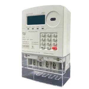 Techrise Meteran Prabayar 50HZ Smart DIN Rail 1 Fase 2W Tarif Liburan STS Disetujui Smart Prabayar KWh Meter