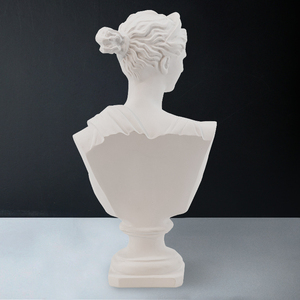 Busto de resina de diseño moderno, estatua de cabezas de dios romano, escultura conmemorativa artesanal de resina - Product Image 3
