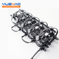 3024 P50 Contrôleur DMX512 RGBW Grille Écran LED Point Lumières IP67 Aluminium Rideau Mur Pixel Dot pour Paysage 50mm Diamètre
