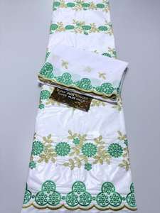 ผ้าบาซินโบรเด้ลูกไม้ 2026 ผ้าลูกไม้คุณภาพสูง ผ้าบาซินริชเนื้อนุ่ม ผ้าบาติกล่าสุดสำหรับงานปาร์ตี้ 7 หลา/ล็อต - Product Image 6