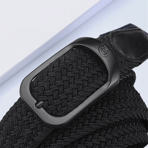 WELLWIN Cinturón Trenzado Elástico Ajustable Unisex de Tela con Hebilla de Aleación para Golf, 120cm x 3.5cm, Deportivo Casual Sin Agujeros - Product Image 3