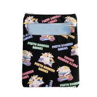 Desain kustom e-reader Kindle pelindung lengan sampul buku dengan saku depan ritsleting portabel buku kantong hadiah untuk pecinta buku
