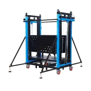 Plateforme élévatrice mobile automatique 6m avec télécommande, nacelle pliable et réglable de 500 kg, nouvelle plateforme de sécurité pour échafaudage - Product Image 6