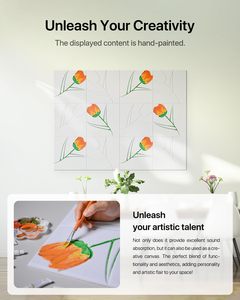Paneles acústicos modernos <span class=keywords><strong>de</strong></span> tulipán, paneles <span class=keywords><strong>de</strong></span> pared resistentes al fuego <span class=keywords><strong>de</strong></span> espuma insonorizada autoadhesiva para estudio <span class=keywords><strong>de</strong></span> <span class=keywords><strong>Hotel</strong></span> y decoración del hogar - Product Image 2
