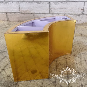 PVC e specchio acrilico forma di luna porta eleganti decorazioni di nozze centrotavola - Product Image 1