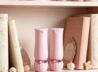 Tubes cosmétiques vides en ABS rose et violet avec bouchon à vis pour rouge à lèvres/brillant à lèvres, emballage DIY