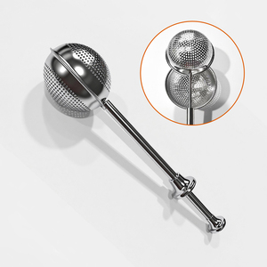 1 cái gia vị Trà Công cụ phụ kiện tái sử dụng trà lọc bóng thép không gỉ túi trà ấm trà có thể điều chỉnh trà Infuser Lọc - Product Image 4