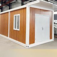 Bâtiment Modulaire Conteneur Préfabriqué 20 pieds – Magasin, Bureau Portable, Structure Acier Contemporaine pour Commerce, Café, Hôtel, Entrepôt