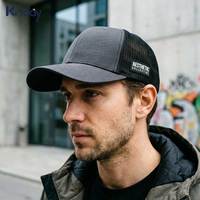 Gorra Trucker Transpirable de Malla Negra Gris Oscuro, de Alta Capacidad, Confiable y Estable, con Producción de 300K, Directo de Fábrica con Certificaciones ISO9001, BSCI y GRS