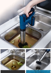 Outil de vidange de débouchage électrique rechargeable rentable <span class=keywords><strong>pour</strong></span> le sol de la cuisine et les toilettes <span class=keywords><strong>Pompe</strong></span> de débouchage flexible avec tasse en caoutchouc - Product Image 4