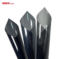Film Warna jendela tenaga surya 20% VLT bahan hewan peliharaan dengan fungsi antigores berubah warna pelindung kaca depan Premium untuk mobil