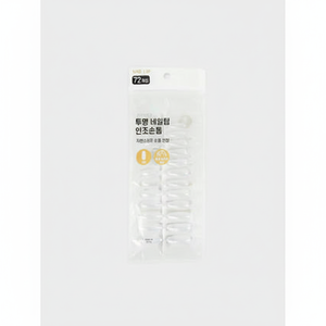 72 faux ongles transparents en forme de cercueil, de haute qualité, pour des ongles élégants, modèle KR Daiso0204 - Product Image 2