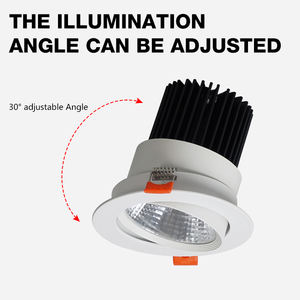 <span class=keywords><strong>Precio</strong></span> <span class=keywords><strong>de</strong></span> fábrica 5W 7W 9W 12W 15W 20W 24W 30W Techo ajustable Led COB Downlight Spot Light Carcasa Redonda Aluminio Leds Downlight - Product Image 5