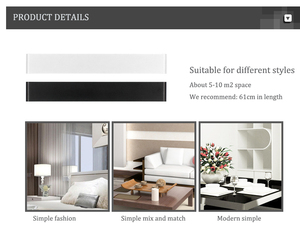 ANTLER Đèn tường LED Gương đèn cho phòng tắm cổ tủ gắn kim loại nóng bán Salon sang trọng PC nhôm trắng 65 hiện đại - Product Image 6