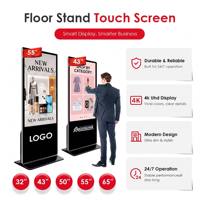 Kiosco de Señalización Digital LCD de 50 Pulgadas con Soporte SDK y OEM para Uso en Interiores, Pantalla Gráfica