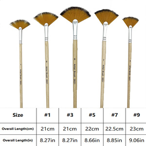 Ensemble de pinceaux d'artiste 5/15/25 pièces - Poils en nylon doux anti-chute, manche en bois, pour <span class=keywords><strong>peinture</strong></span> acrylique/aquarelle/à l'<span class=keywords><strong>huile</strong></span> - Product Image 2