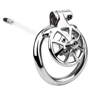 <span class=keywords><strong>Cage</strong></span> <span class=keywords><strong>de</strong></span> <span class=keywords><strong>Chasteté</strong></span> en Métal avec Cathéter, Dispositif <span class=keywords><strong>de</strong></span> <span class=keywords><strong>Chasteté</strong></span> en Acier Inoxydable avec Clé, Jouets Sexuels BDSM, Accessoires <span class=keywords><strong>de</strong></span> Flirt pour Couples - Product Image 2