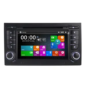 Sistema multimídia automotivo, 7 polegadas, 2din, sistema multimídia para audi a4, s4, b6/b7, rs4, seat exeo, rádio player, gps