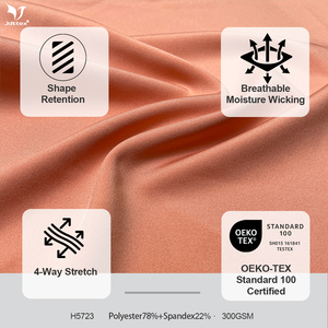 Fournisseur de tissus tricotés <span class=keywords><strong>sur</strong></span> <span class=keywords><strong>mesure</strong></span>, 22% élasthanne extensible, 78% polyester, tissus au mètre pour leggings - Product Image 2