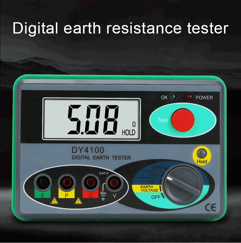 DUOYI DY4100 digital megohmmeter grounding resistance measurement soil