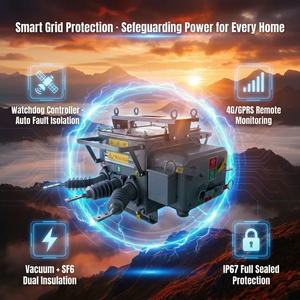 Disjoncteur à vide intelligent extérieur triphasé Haowei ZW20-12G/T630-25 12kV 630A VCB pour applications intelligentes - Prix usine - Product Image 6