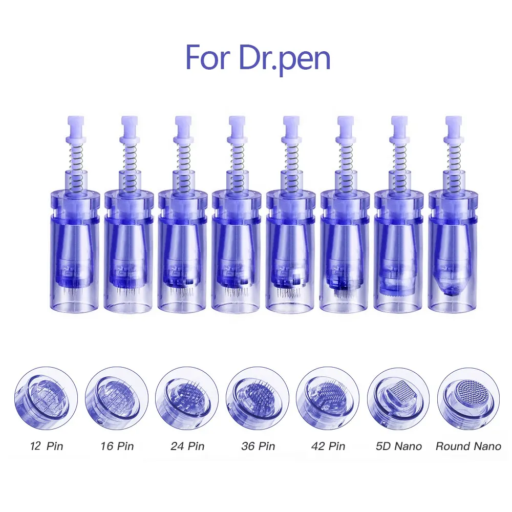 Neue Micro Needle Rollers Gesicht Dr Pen M7 A1 Mikron adel patronen Einweg Derma Pen Nadeln Tipps Cartucho Tattoo