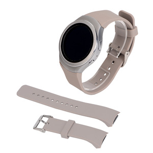 Bracelet de montre pour <span class=keywords><strong>Samsung</strong></span> Galaxy <span class=keywords><strong>Gear</strong></span> S2 R720 <span class=keywords><strong>Smartwatch</strong></span> Bracelet de remplacement Bracelet en silicone de couleur unie Interface spéciale personnalisée - Product Image 4