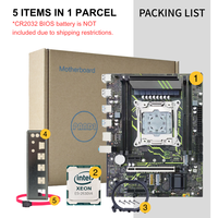 Nouvelle carte mère PANDL X99-XD4 M-ATX avec 4 emplacements DDR4 ECC RAM et kit Intel Xeon E5 2630 V4, combo carte mère X99, kit Xeon X99