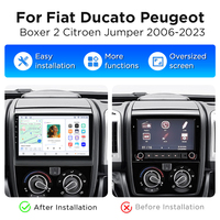 Radio Mobil Junsun Wireless Carplay untuk Fiat Ducato 2006-2013, GPS Navigasi Multimedia Player untuk Fiat Ducato Android Video