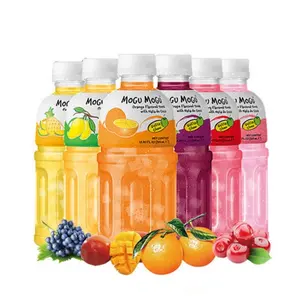 320ml Bottled Thailand Juice Fruity Orange Strawberry Mango Flavor Coconut Pulp Soft Drink Exotic Drinks