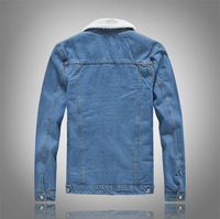 Manteau en denim WarmJacket à doublure moelleuse pour hommes pour l'hiver et le nouvel an