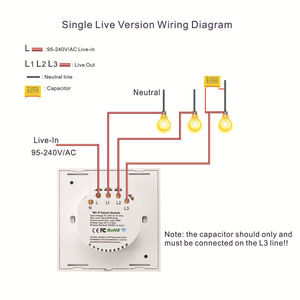 Groothandelsprijs Tuya Smart Switch Wifi Alexa Drukknop Schakelaars Elektrische Wandschakelaar Met Licht - Product Image 5