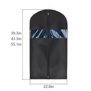 <span class=keywords><strong>Housse</strong></span> <span class=keywords><strong>de</strong></span> rangement suspendue réutilisable en tissu Oxford <span class=keywords><strong>pour</strong></span> vêtements, anti-humidité et anti-poussière, avec fenêtre transparente et fermeture éclair, organisateur <span class=keywords><strong>de</strong></span> placard - Product Image 2