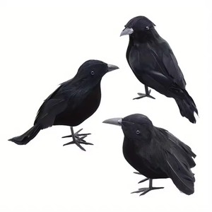 3 uds cuervos artificiales <span class=keywords><strong>de</strong></span> Halloween, estatuas pequeñas <span class=keywords><strong>de</strong></span> Halloween, decoraciones <span class=keywords><strong>de</strong></span> <span class=keywords><strong>cuervo</strong></span> negro, decoración <span class=keywords><strong>de</strong></span> terror <span class=keywords><strong>de</strong></span> <span class=keywords><strong>casa</strong></span> embrujada <span class=keywords><strong>de</strong></span> Halloween - Product Image 1