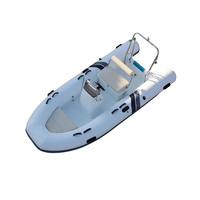 RIB BAOT 390B pour les sorties de pêche, coque en fibre de verre durable, tubes en Hypalon