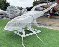 Sculpture métallique réaliste en fer Lucanidae Beatles