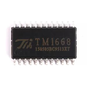 Tm1668 dẫn hiển thị điều khiển <span class=keywords><strong>IC</strong></span> <span class=keywords><strong>7</strong></span> đoạn chính quét với nối tiếp CLK STB DIO 8 mức độ sáng CMOS ssop24 sop24 - Product Image 3