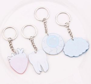 New Design Organ Heart Brain Eyes Tooth <b>Custom</b> Acrylic Keychain Double Side Acrylic <b>Key</b> <b>Ring</b> - Product Image 3