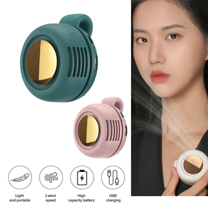 Smart Home Small Fan Portable Fan <b>Handheld</b> Rechargeable Bladeless Fan Clip WaistSuitable ForOutdoor VentilationDesktop - Product Image 3