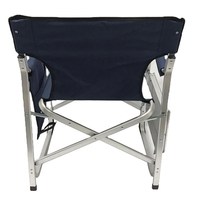 Chaise de réalisateur pliante en aluminium robuste portable pour l'extérieur avec table d'appoint avec accoudoir et porte-gobelet