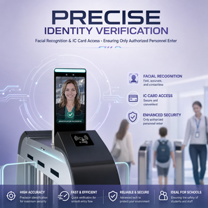 Barrière pivotante KMS avec reconnaissance faciale, lecteur de code QR, interface Wiegand, contrôle d'accès, terminal aéroportuaire, qualité industrielle UL - Product Image 4
