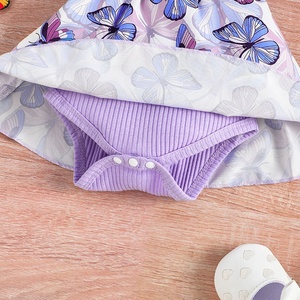 Conjunto Adorable para Bebés Niñas Recién Nacidas de 0 a 18 Meses, Mameluco de Manga Corta con Cierre de Botones a Presión, Suministro ODM - Product Image 3