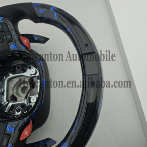 Volant de direction en fibre de carbone forgée Alcantara avec LED, vente directe d'usine, pour BMW G20 G30 G01 Série 3 Série 5 - Product Image 6