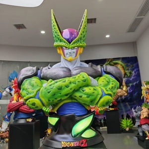 Statue en résine <span class=keywords><strong>Dragon</strong></span> <span class=keywords><strong>Ball</strong></span> <span class=keywords><strong>Z</strong></span> <span class=keywords><strong>Cell</strong></span> Bust, objet de collection anime pour les fans, cadeau, décoration de maison, décoration de bureau, ornement d'étagère de salon - Product Image 3
