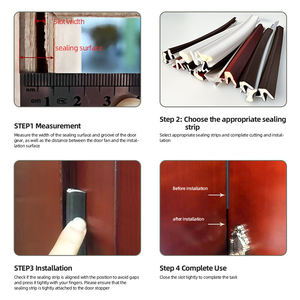 Joint de fond de porte étanche automatique flexible Remplissage d'espacement en PU Coupe personnalisée pour usage domestique - Product Image 4