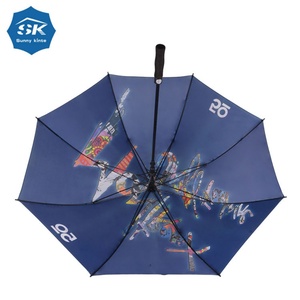 Company Annual Meeting Gifts Company logo Full Print <b>Umbrella</b> Digital Print Golf <b>Umbrella</b> with Auto Control Button - Product Image 1