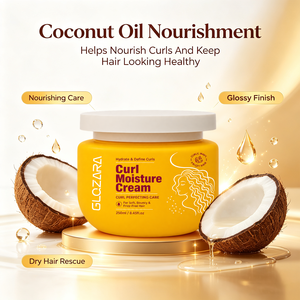 Crema Definidora de Rizos para el Cuidado del Cabello, al por Mayor, con Aceite de Ricino y Manteca de Karité, Etiqueta Privada, 250ml - Product Image 4