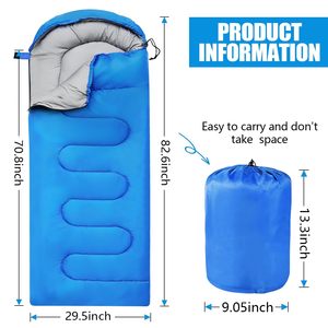 Sac de couchage d'extérieur personnalisable avec logo pour adultes, épais, chaud et portable, idéal pour le camping printemps-automne, vente en gros pour hommes et femmes - Product Image 6